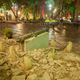 A monument surrounded by debris is cordoned off in the aftermath of an 8.1-magnitude earthquake in San Cristobal de Las Casas, state of Chiapas, Mexico. (Image: AP)